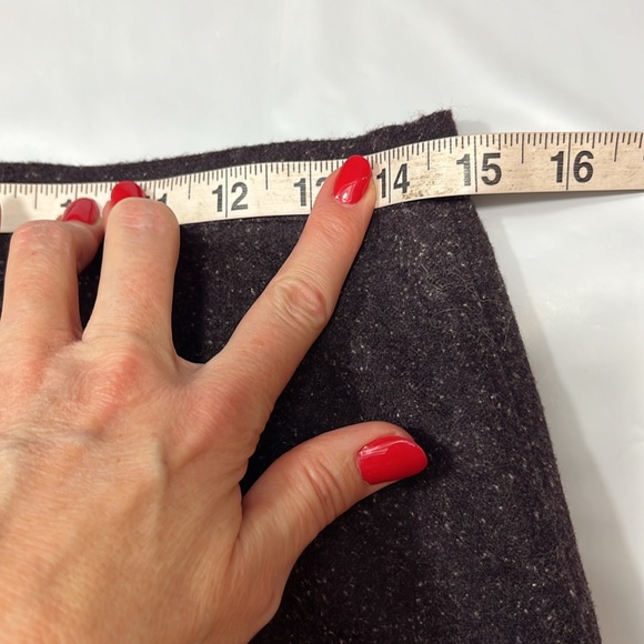 Norton Mcnaughton dark purple WOOL lined Trouser Pants high rise women’s sz  10 - Picture 14 of 16